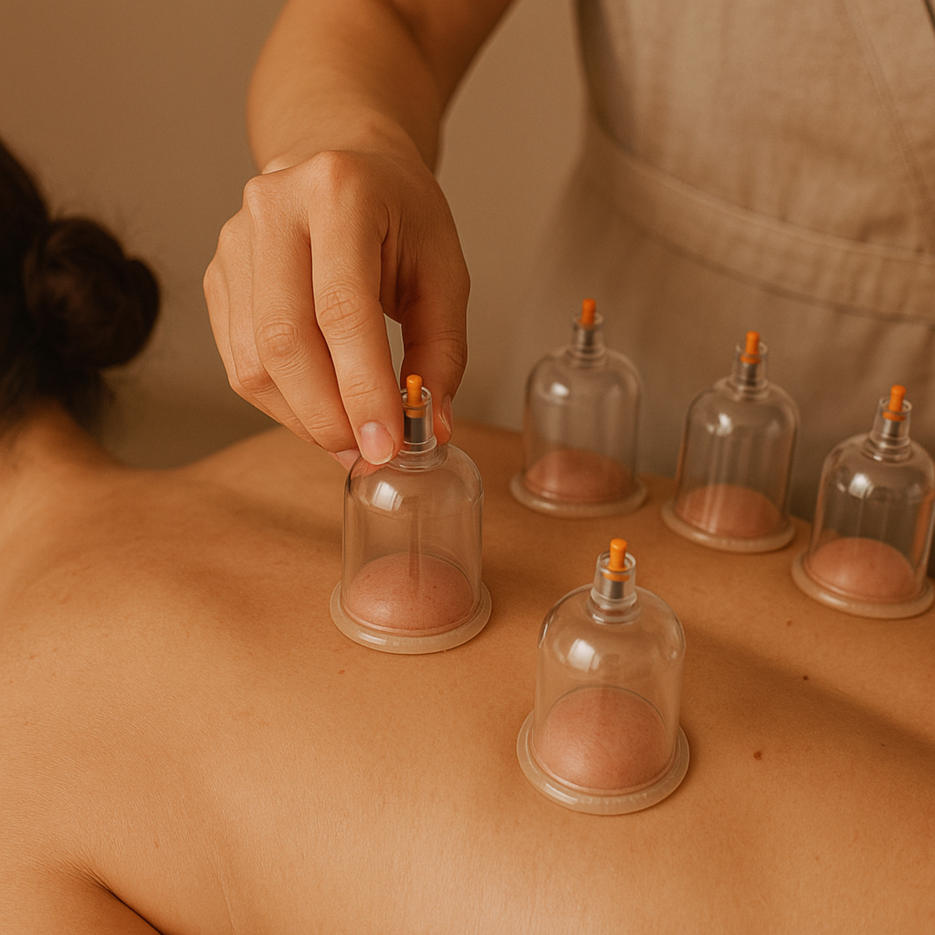 Modern vacuum cupping add-on at Keblish Spa