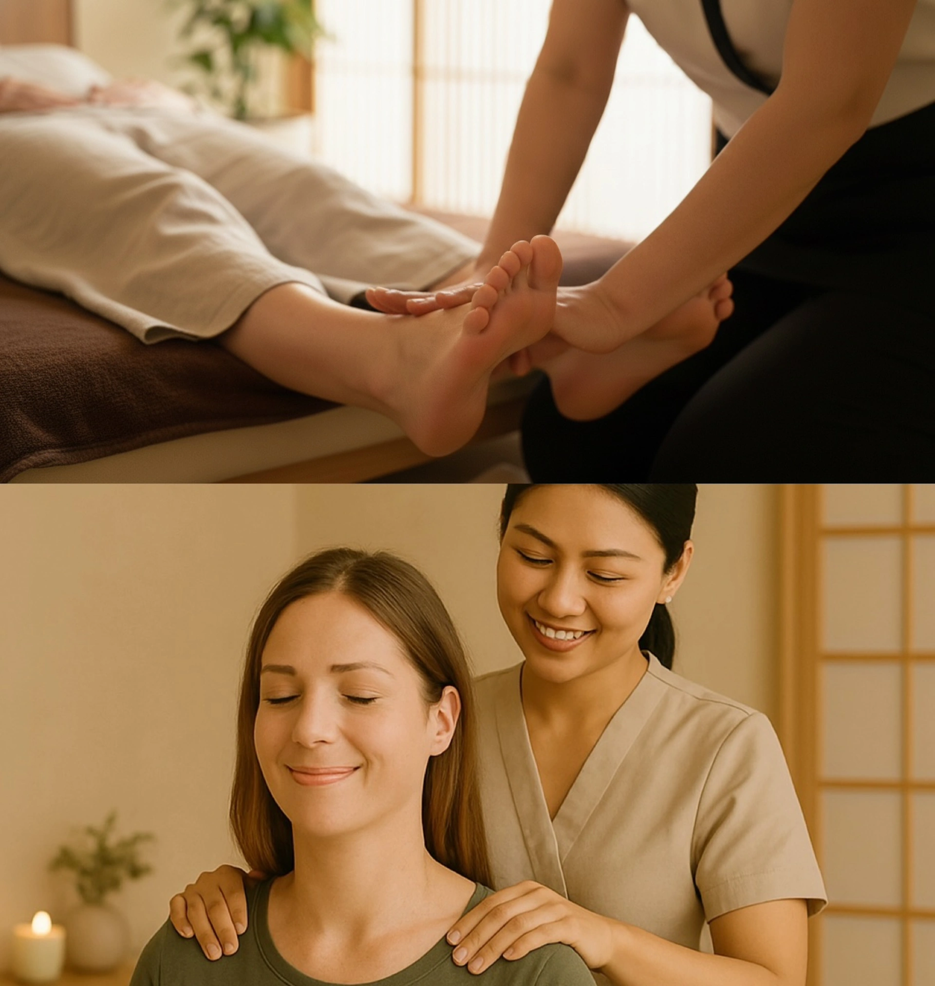 Foot and body relaxation treatment