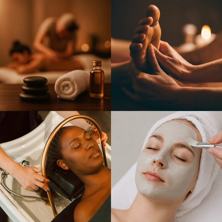 Welcoming spa room promoting full-body care and renewal